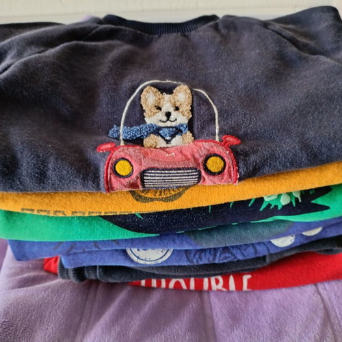 Boys' used clothes for 2-3 years old, multicolored