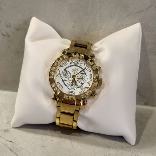 Visetti x Nikos Apostolopoulos Gold Crystal Chronograph Watch like new