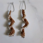 Handmade macrame earrings like new