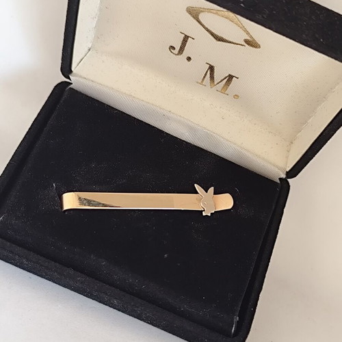 Playboy Bunny Vintage Tie Clip gold tone, like new