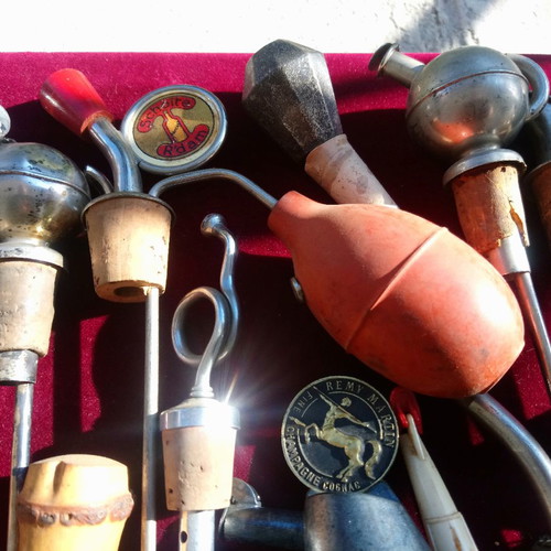 Antique bottle stoppers collection used