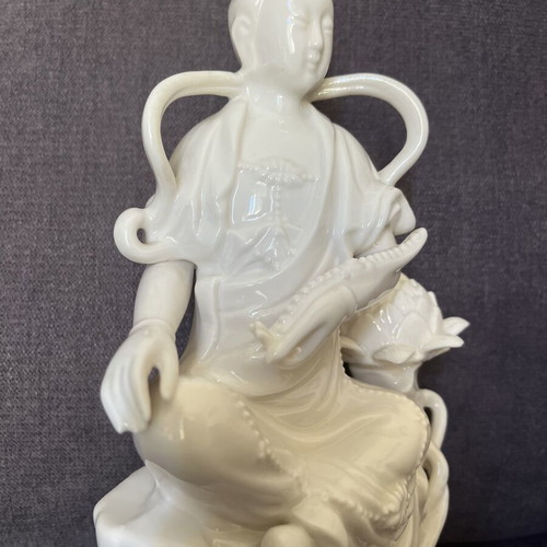 Vintage GuanYin White Porcelain Goddess used