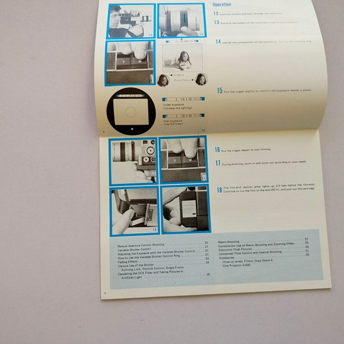 Canon Autozoom 814 Electronic brochures used, pack of 2, 70s