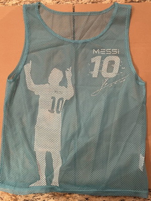 Lionel Messi training bib, turquoise, size S