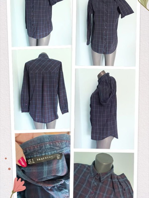 Zara Trafaluc cotton shirt with stonewashed effect, M-XL