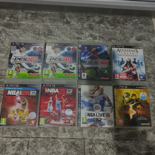 Ps3 game cases like new, all with manual except Resident Evil and 2k12