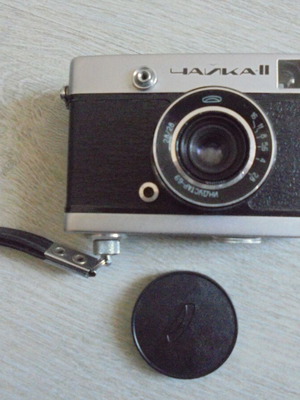 Стар фотоапарат Чайка II употребяван, ретро модел от СССР
