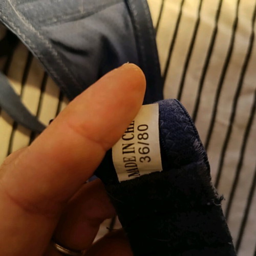 Bra with underwire like new, blue