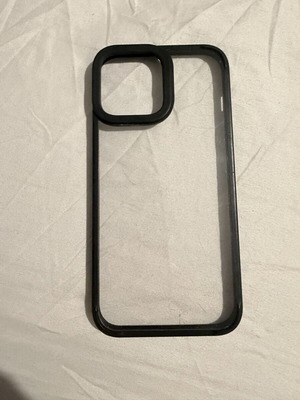 iPhone 13 Pro Max transparent case with black details like new