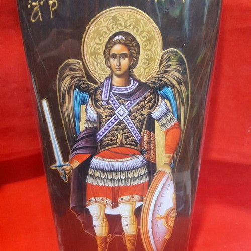 Saint Michael wooden icon new 15x35 cm