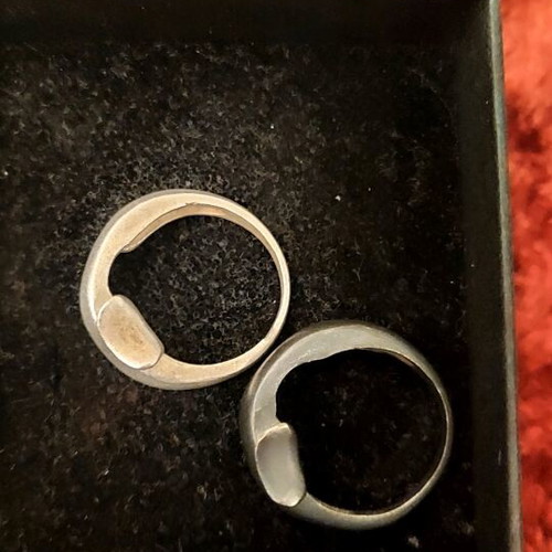 Silver double ring 925