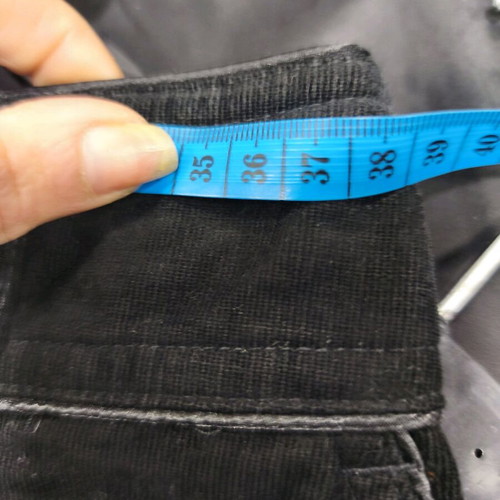 Black midi corduroy skirt Camaieu like new