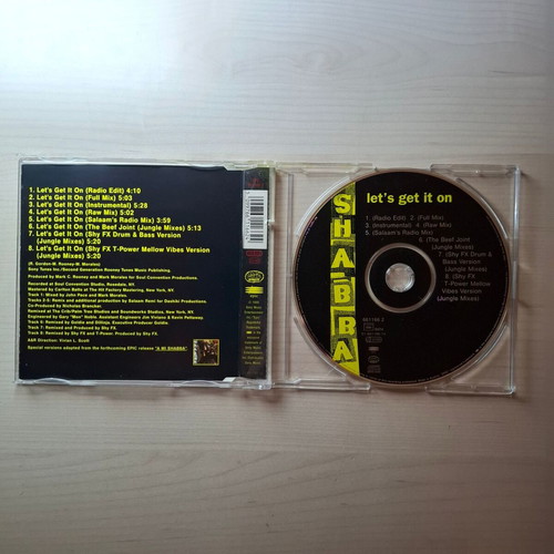 Shabba Let's Get It On single like new, hip-hop