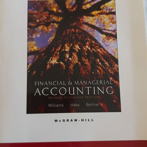 Financial & Managerial Accounting like new, International Edition