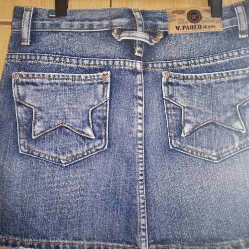Denim mini skirt new, size S, blue