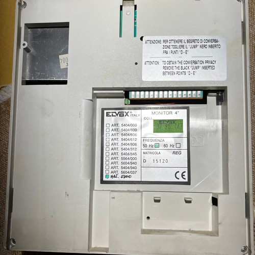 Elvox Art.5700 intercom with black and white screen like new