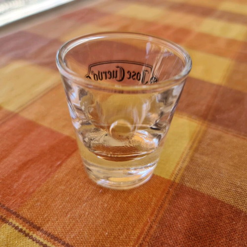 Jose Cuervo collectible shot glass 90-2000 like new