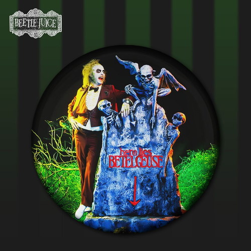 Beetlejuice pin set new, 6 pieces, 3 cm