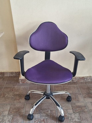 Children's office chair used, purple, suitable for kids and teens