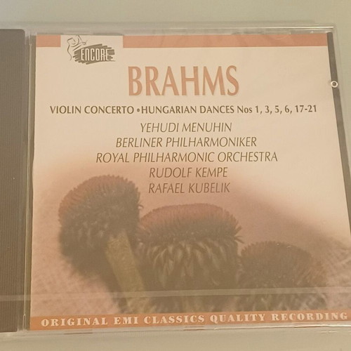 Brahms Violin Concerto and Hungarian Dances CD new