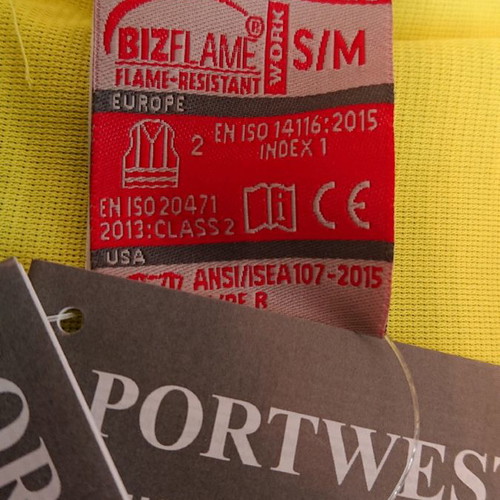 Portwest reflective vest new, flame retardant, size Small/Medium