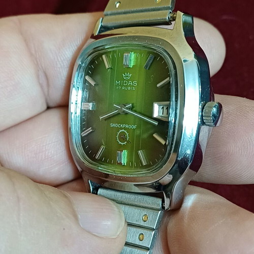 Midas 17 Rubis men's watch like new, manual winding