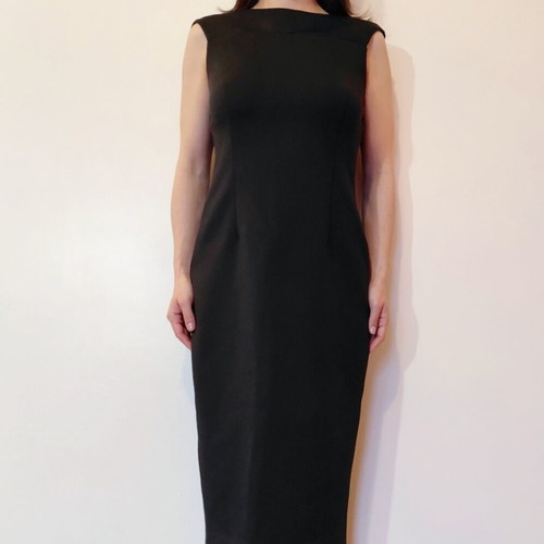 Calvin Klein Coctail midi dress like new, size S/M, black