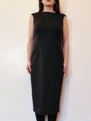 Calvin Klein Coctail midi dress like new, size S/M, black