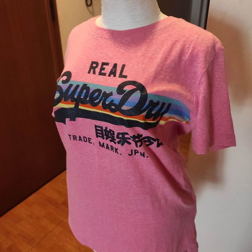 Superdry t-shirt used, pink, size M