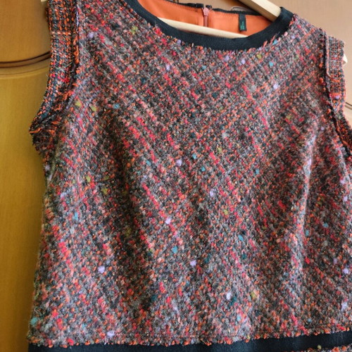 Benetton boucle dress like new, multicolor, size L