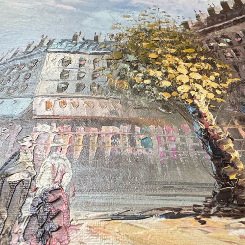 Oil painting Paris street like new