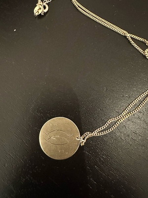 Prinkipo necklace like new, Gemini zodiac, brass and silver