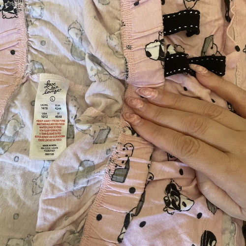 Panda Pajama Set with 2 Cami Tops like new