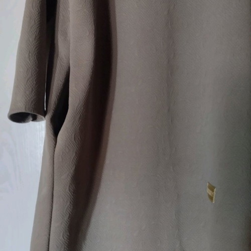 Dress one size like new, beige with side pockets