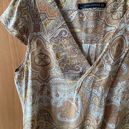 Zara women's tunic new with paisley pattern, size M