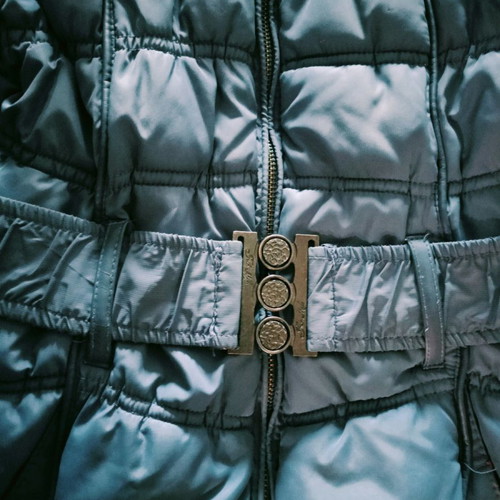Freshmade long jacket used, blue, size M
