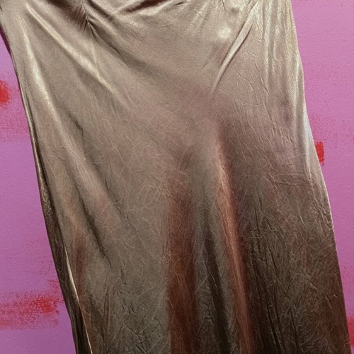 Maxi mermaid skirt H&M size M like new, satin beige