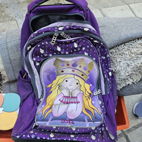 Polo Glow Princess school trolley bag used, purple