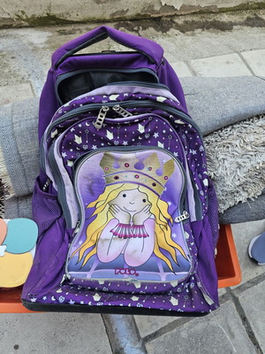 Polo Glow Princess school trolley bag used, purple