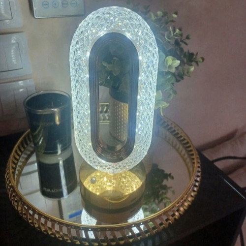 Table lamp new with three light shades and USB