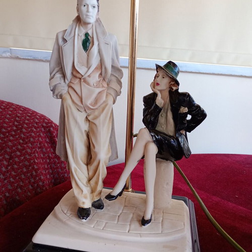 Table lamp used, height 65 cm