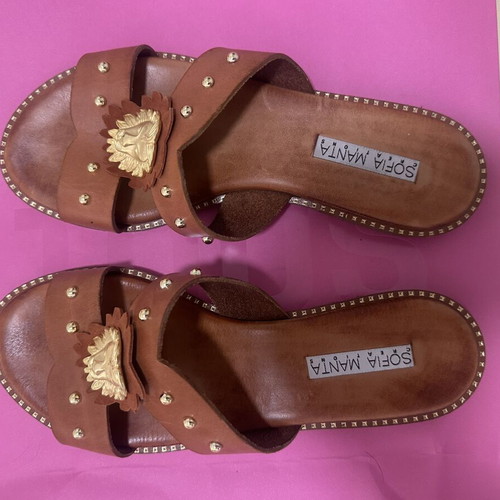 Sofia Manta sandals like new, size 37, beige leather