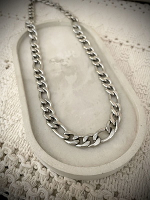 Unisex Stainless Steel Chain Necklace new, silver color