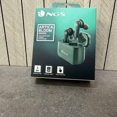 NGS Artica Bloom Green Bluetooth earbuds new