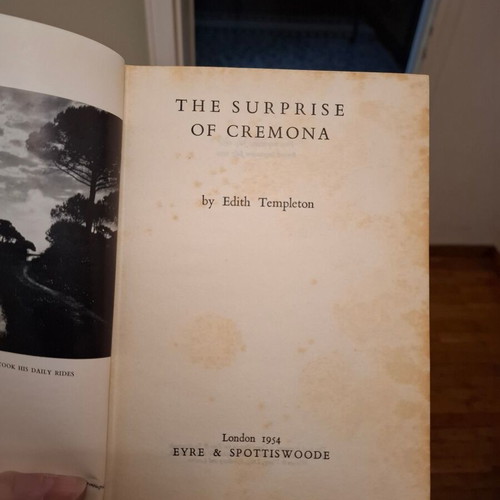 The Surprise of Cremona by Edith Templeton used, English edition