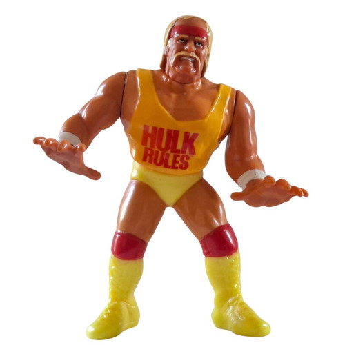 Hasbro WWF Hulk Hogan vintage figure used, collectible with working movement