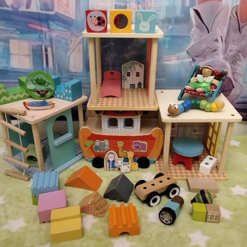 Wooden toys set ELC and others used, good condition