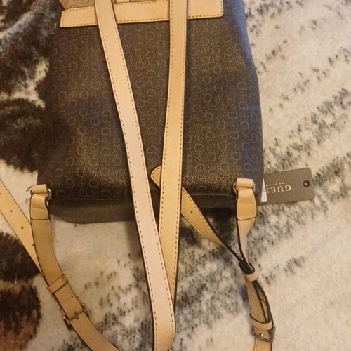 Guess backpack like new, beige and brown