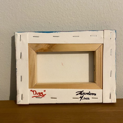Canvas Big Dream 13x18 cm handpainted