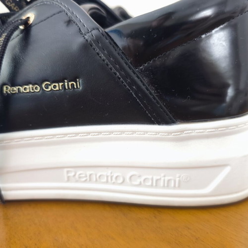 Renato Garini Black Sneakers like new with gold details size 40